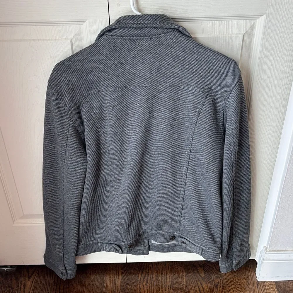 Levi's men’s softshell trucker Charcoal Men's Shirt Jacket Shacket large EUC - Picture 10 of 10
